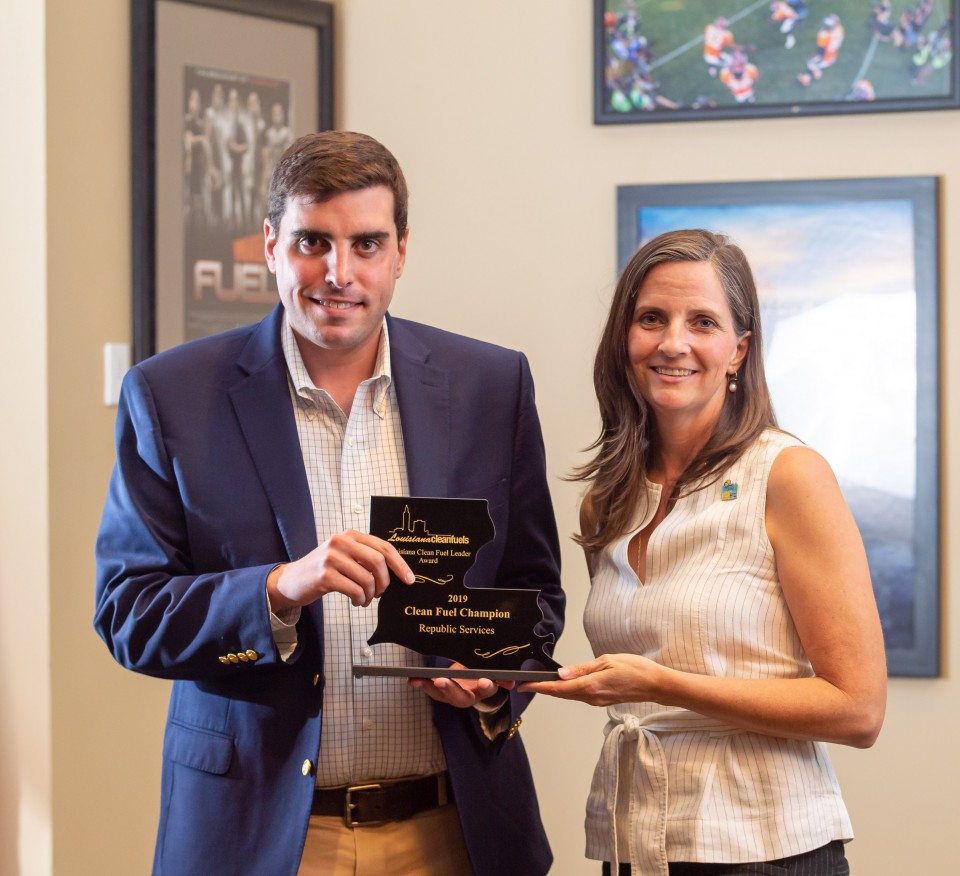 Steven Carville (Republic Services) and Ann Vail (Louisiana Clean Fuels)